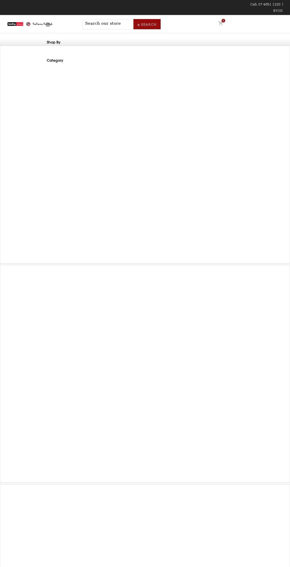 barcaldineleadingappliances.com.au shopify website screenshot