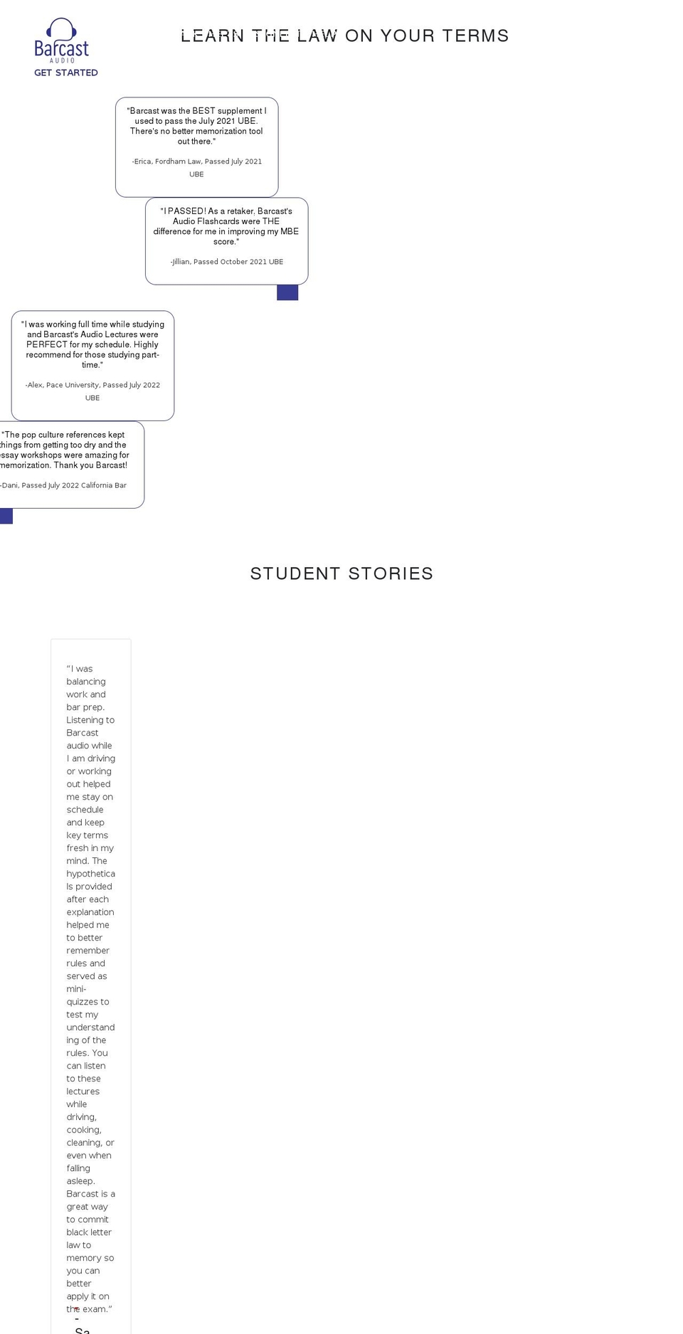 barcastaudio.com shopify website screenshot