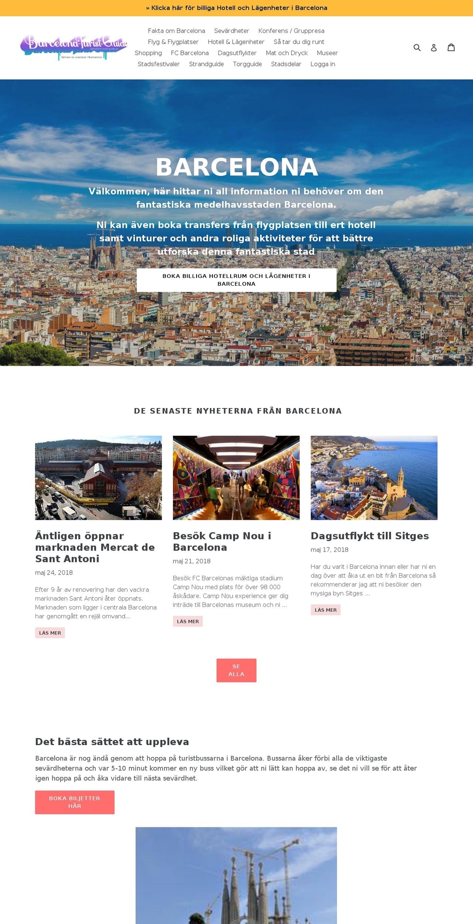 barcelona-turist-guide.se shopify website screenshot