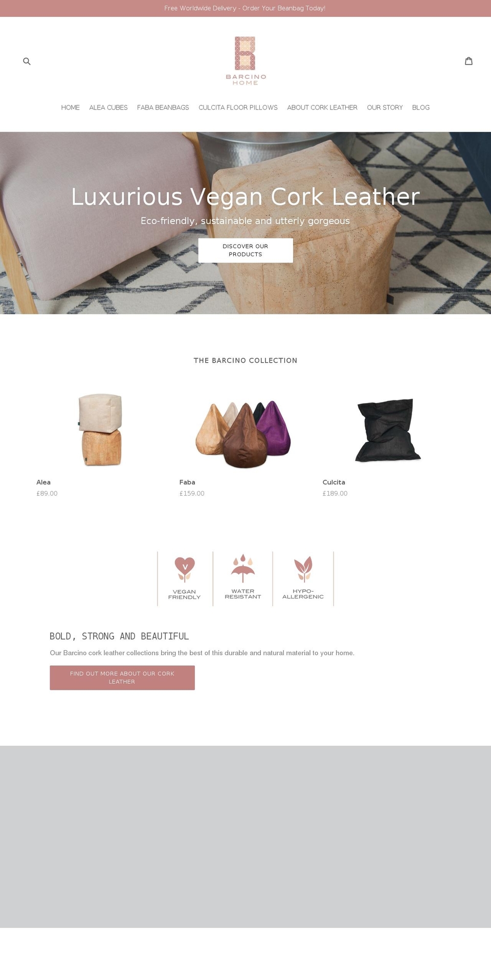 barcinohome.com shopify website screenshot