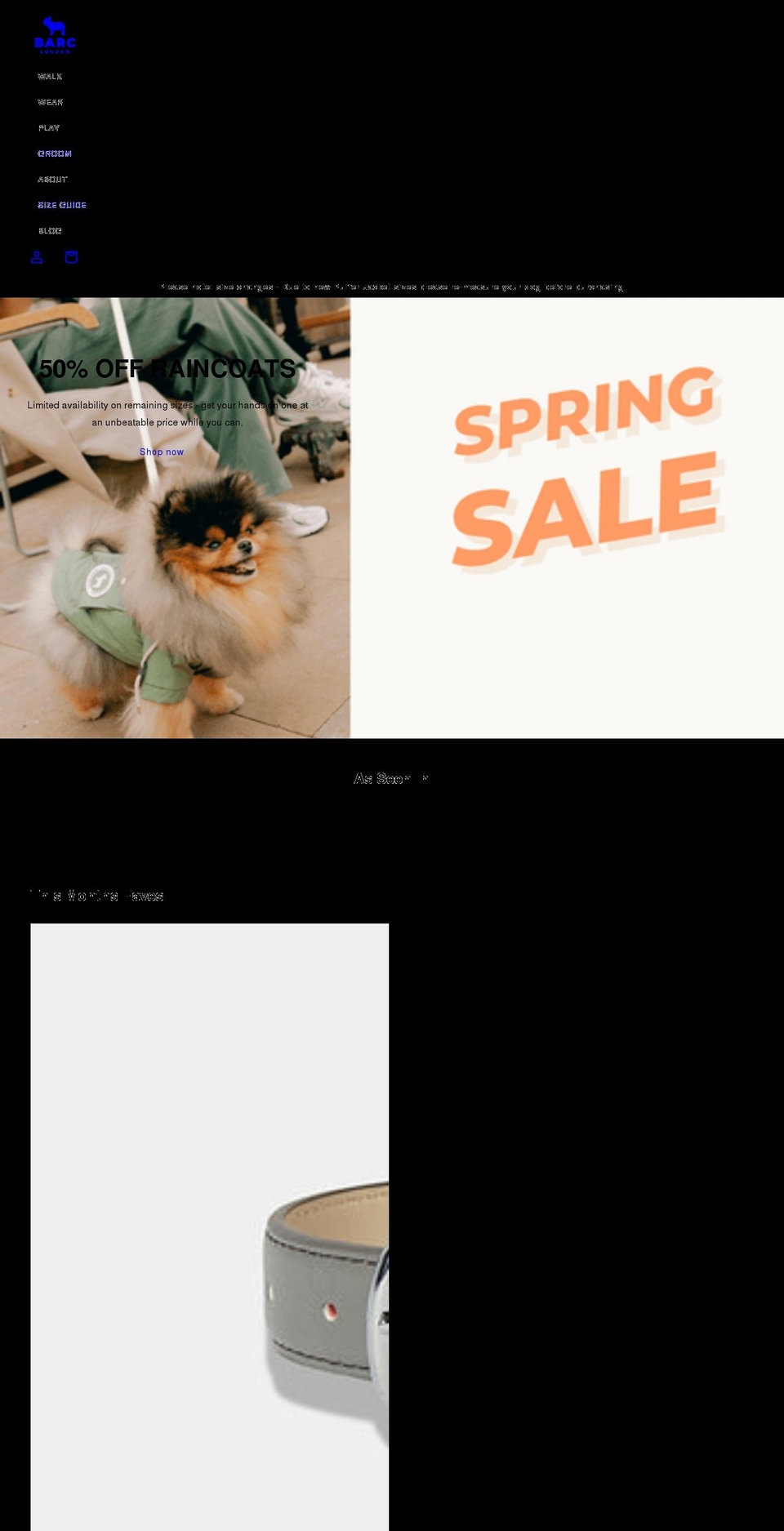 barclondon.com shopify website screenshot