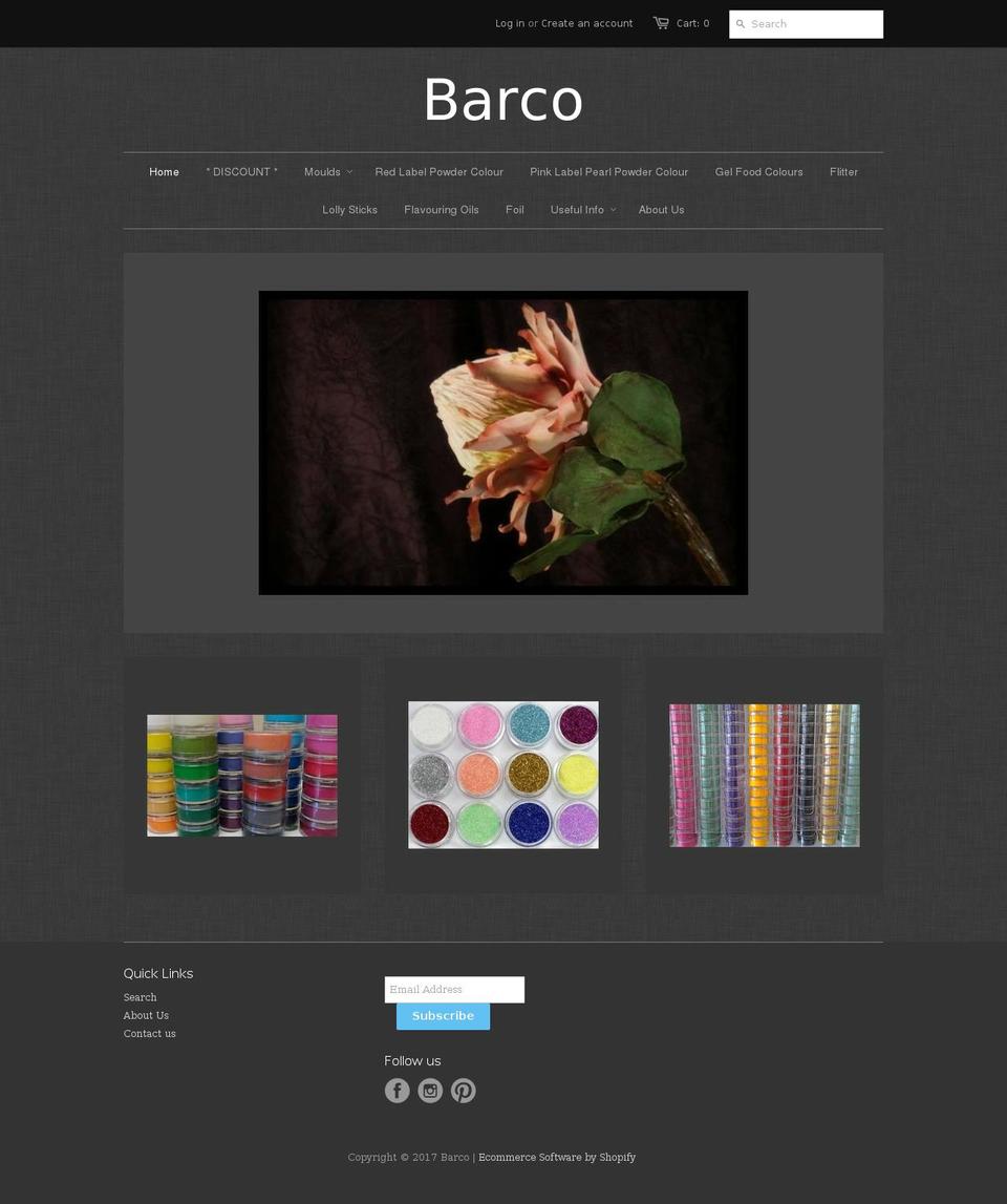 barcomoulds.com shopify website screenshot