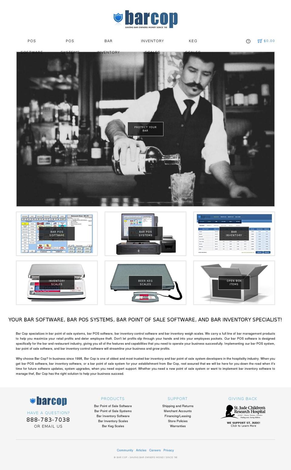 barcop.com shopify website screenshot