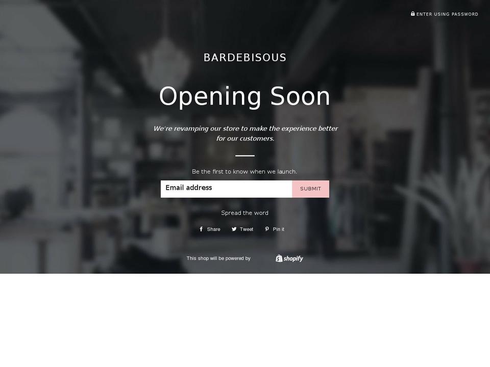 bardebisous.com — Shopify storefront screenshot