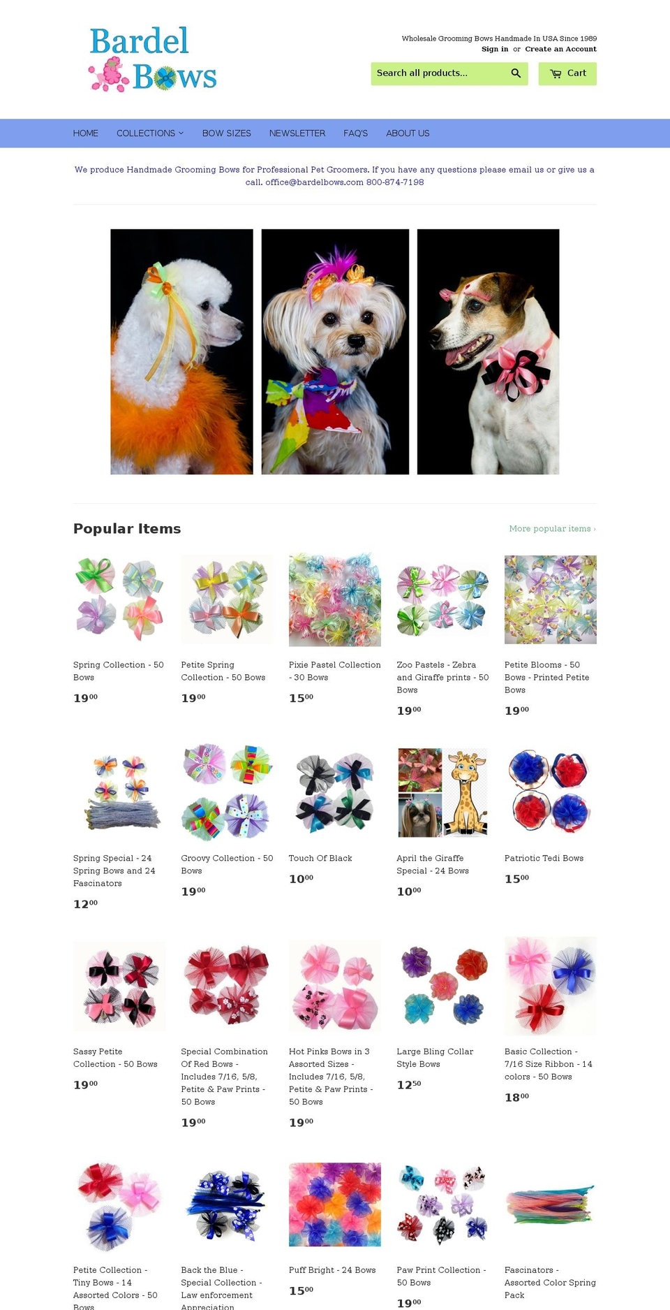 bardelbows.com shopify website screenshot
