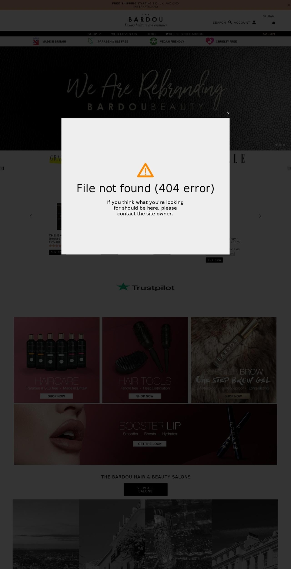 bardouhair.com — Shopify storefront screenshot