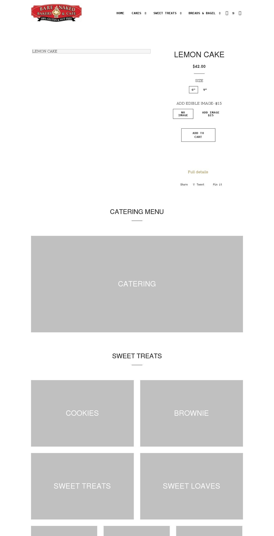 bare-naked-bakery.myshopify.com shopify website screenshot