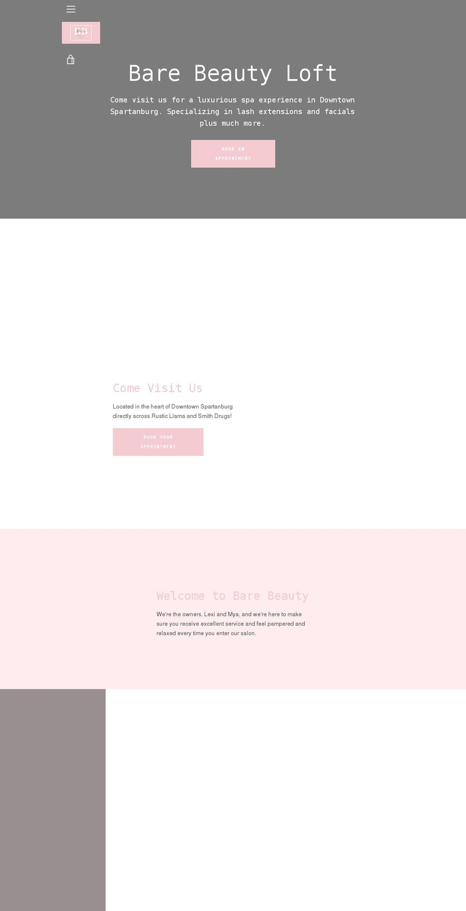 barebeautyloft.com shopify website screenshot