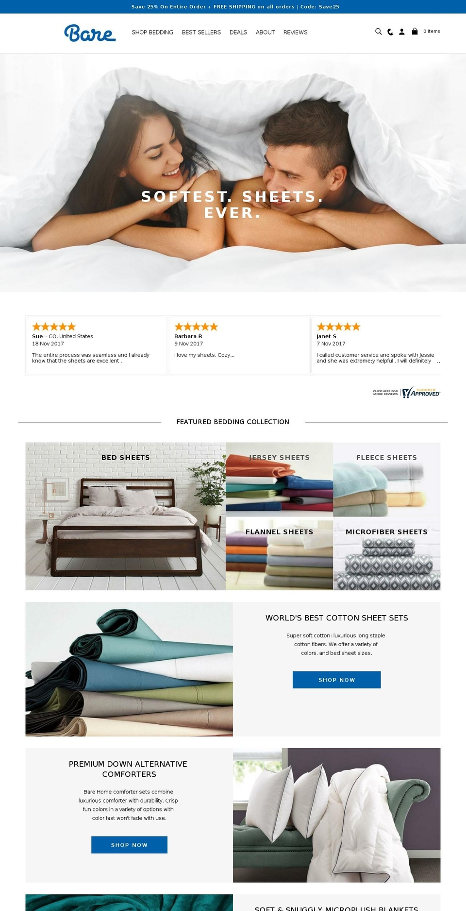 Barehome-JT Shopify theme site example barebedding.com