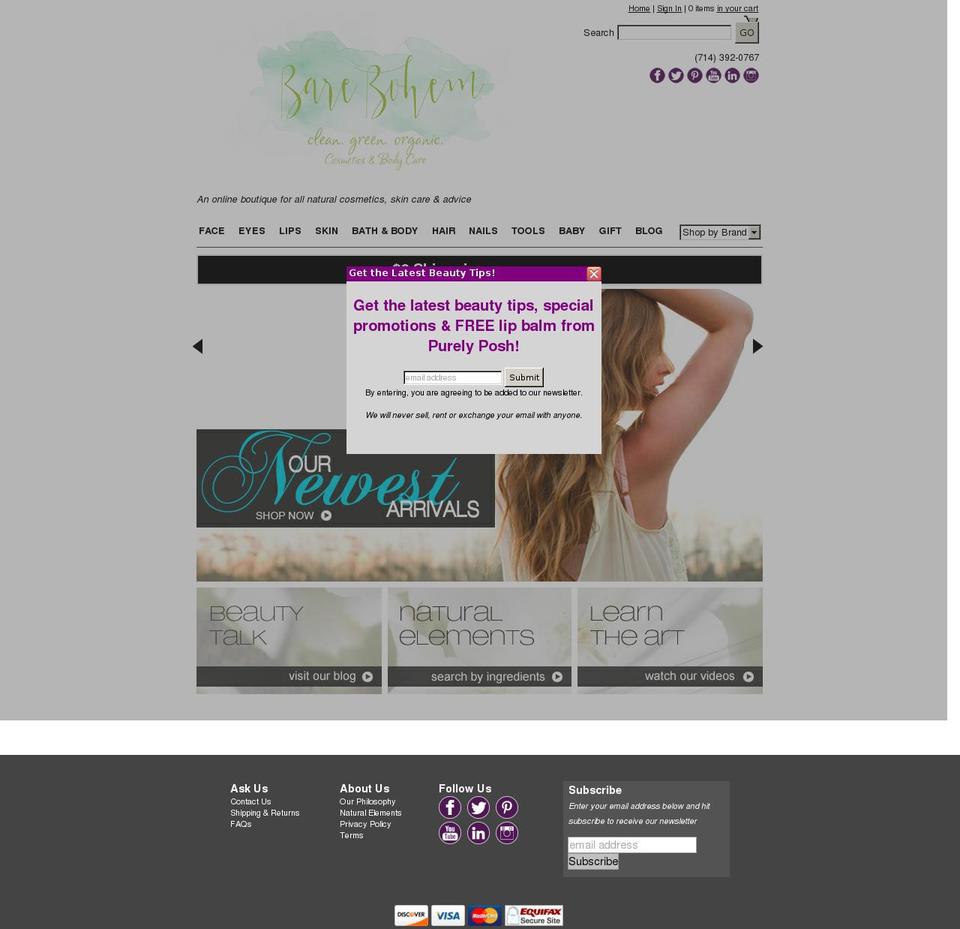 barebohem.com shopify website screenshot