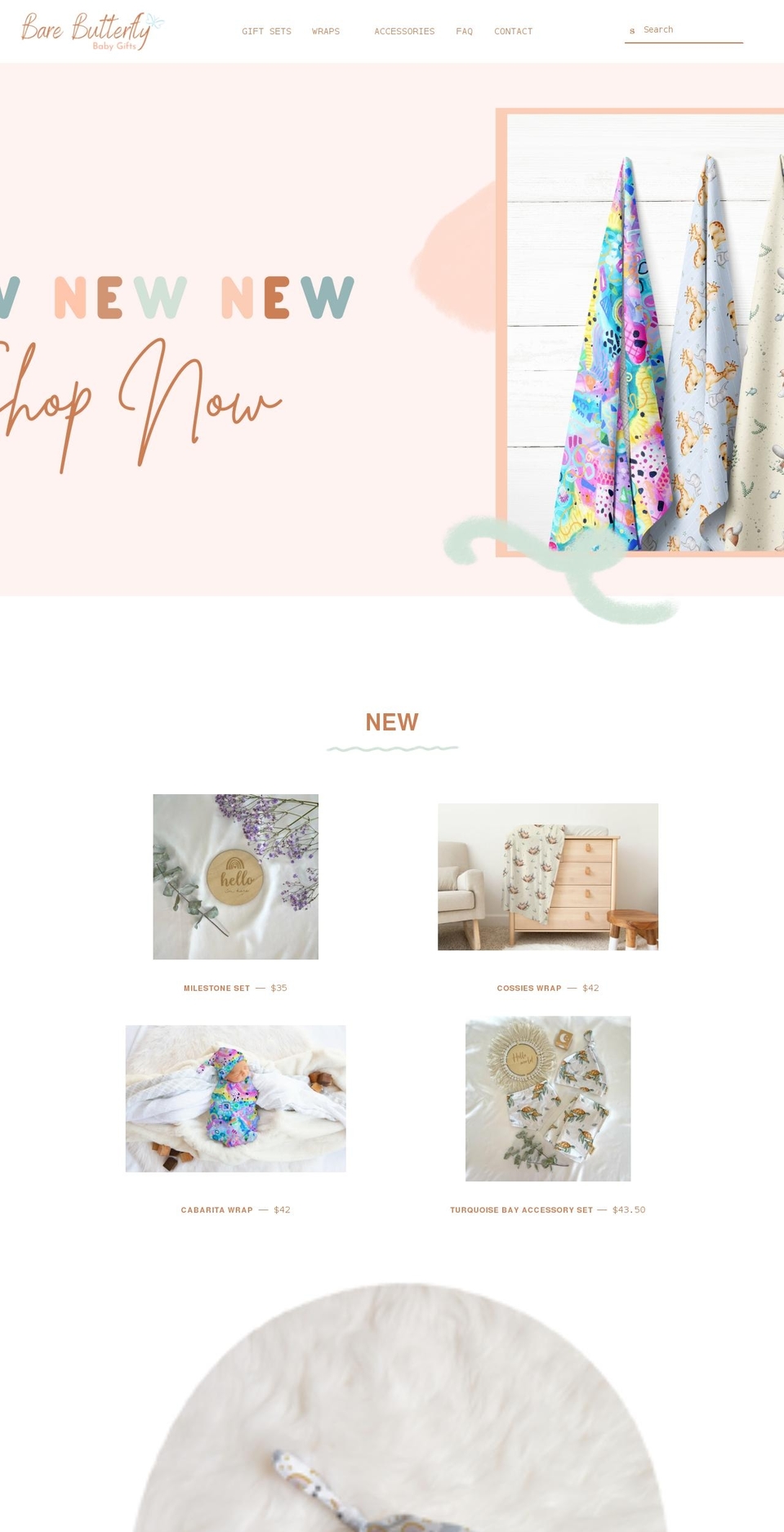 barebutterfly.com.au shopify website screenshot
