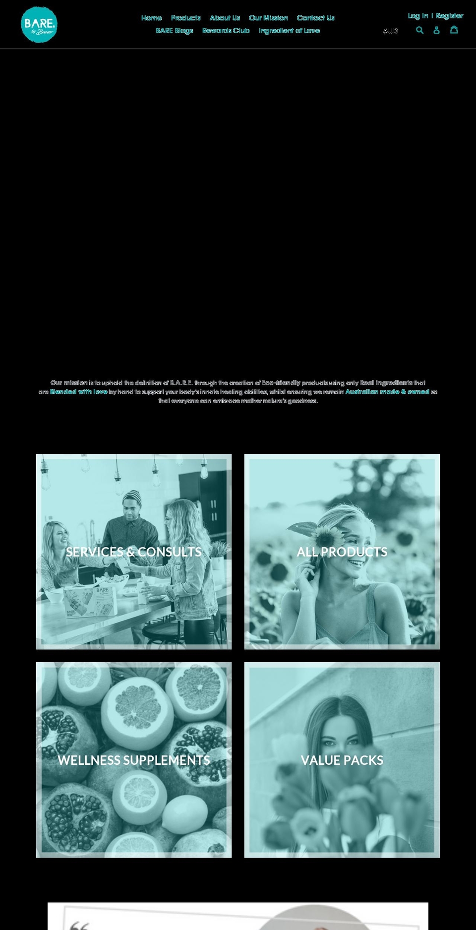 barebybauer.com — Shopify storefront screenshot