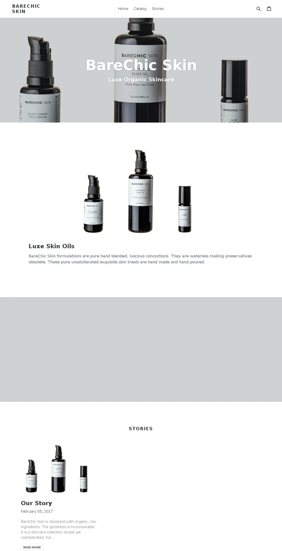 barechicskin.com shopify website screenshot