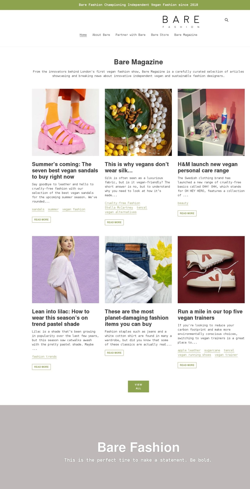 barefashion.co.uk shopify website screenshot