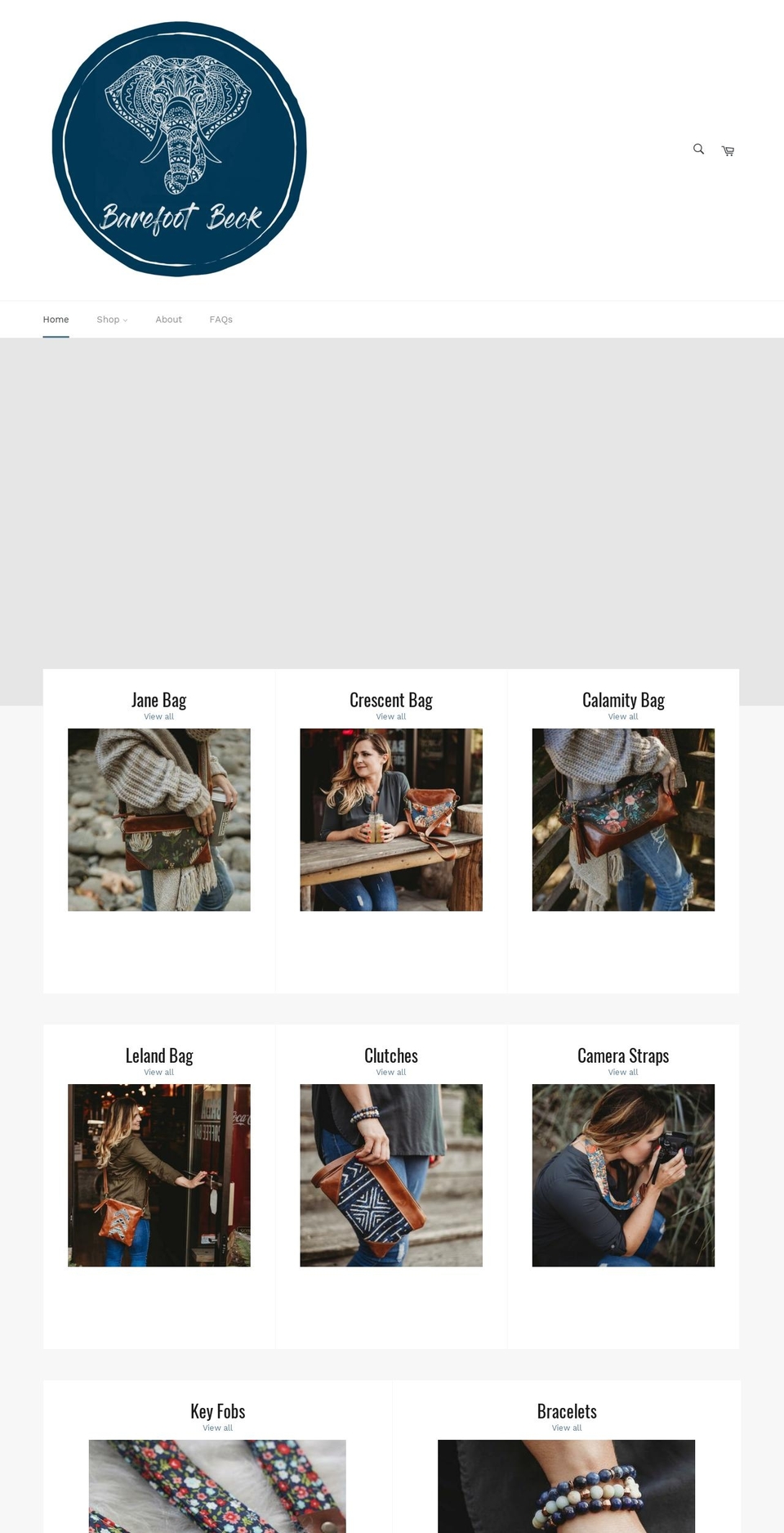 barefootbeck.com — Shopify storefront screenshot