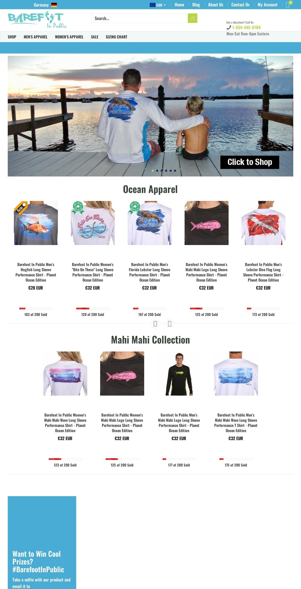barefootinpublic.com shopify website screenshot