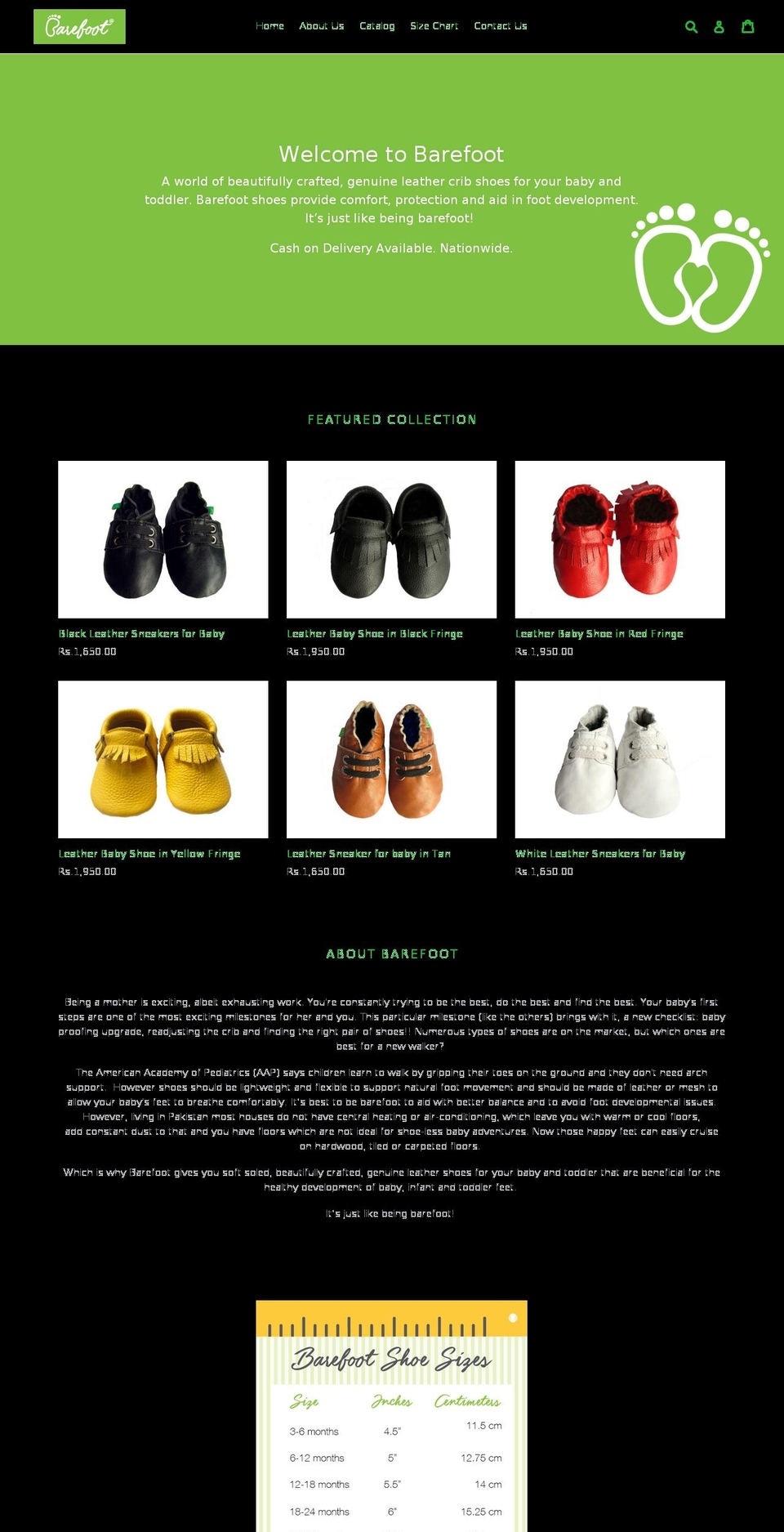 barefootpk.com — Shopify storefront screenshot