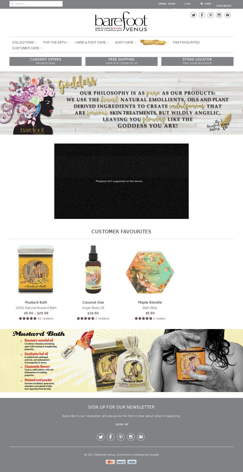 Update Shopify theme site example barefootvenus.com