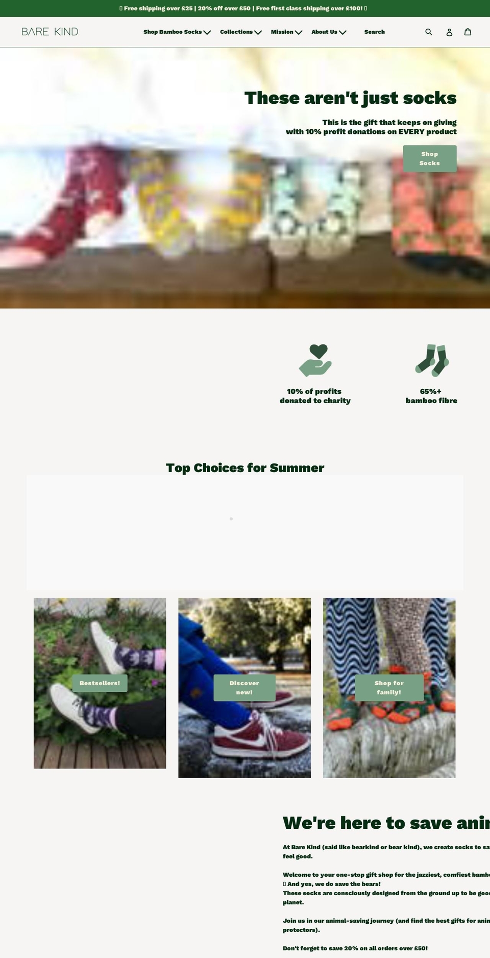barekind.co.uk shopify website screenshot