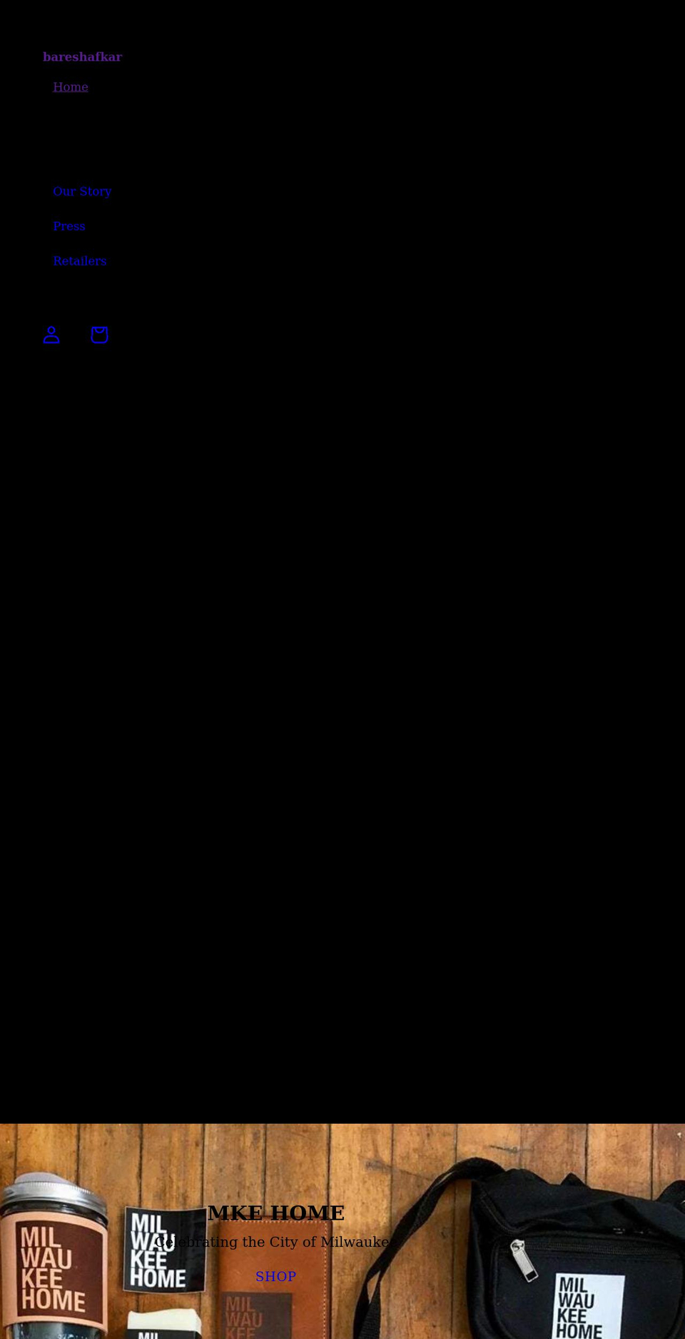 bareshafkar.com shopify website screenshot