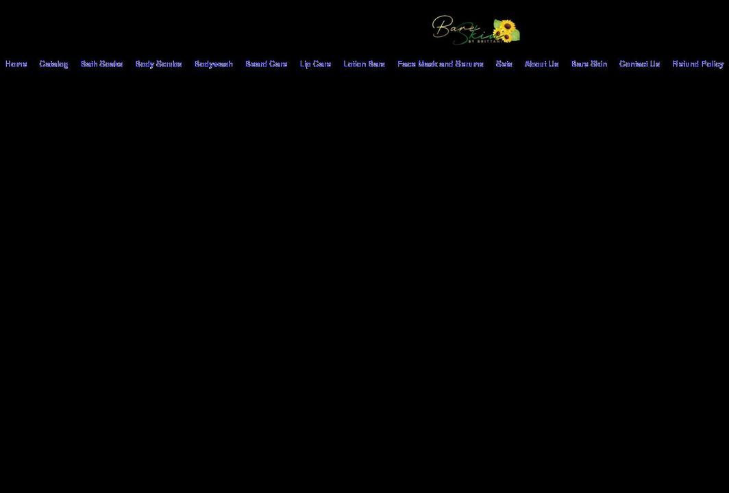 bareskinbybrittani.com shopify website screenshot