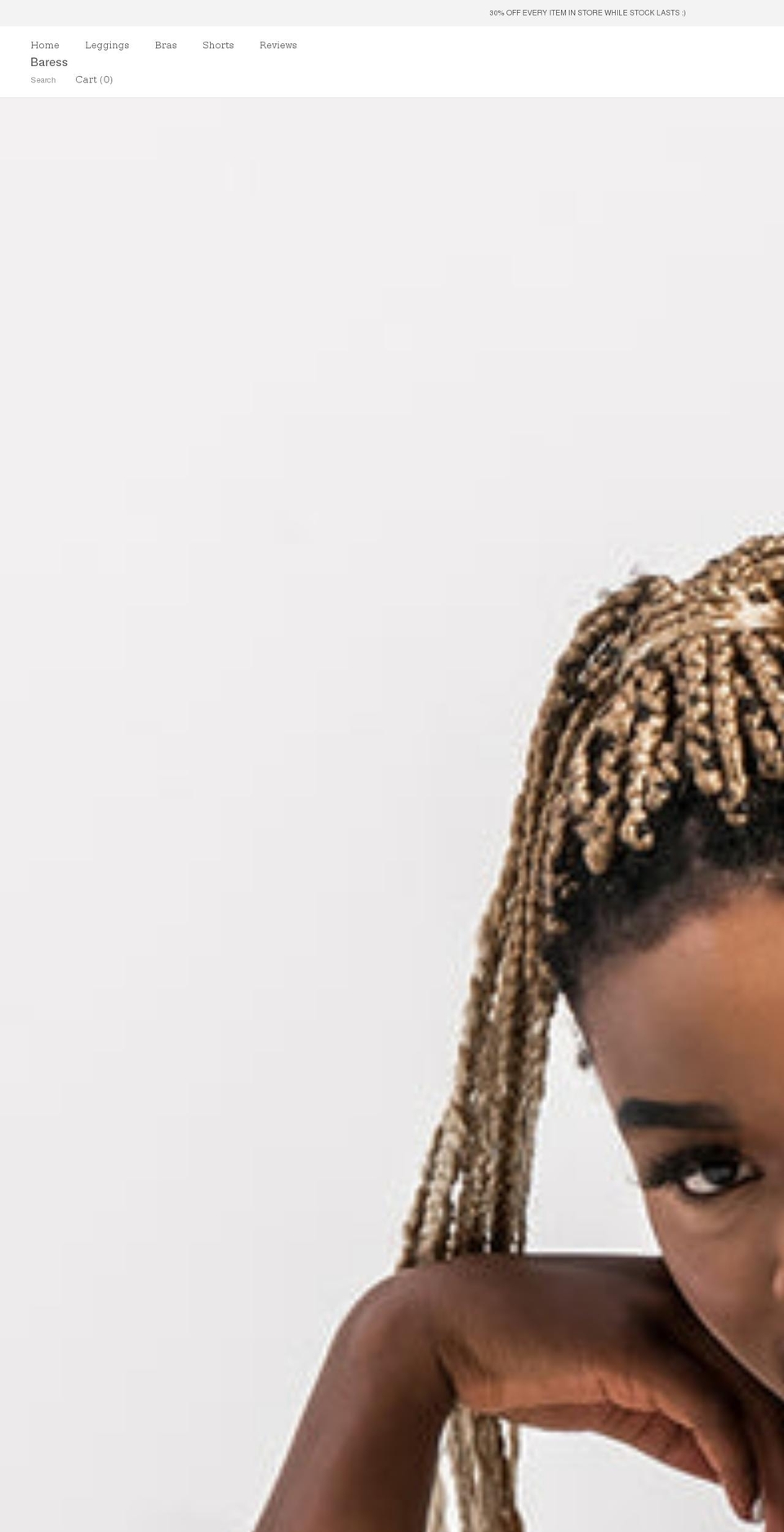 baresswear.com shopify website screenshot