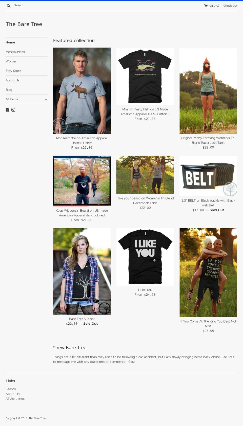 baretreepictures.com — Shopify storefront screenshot