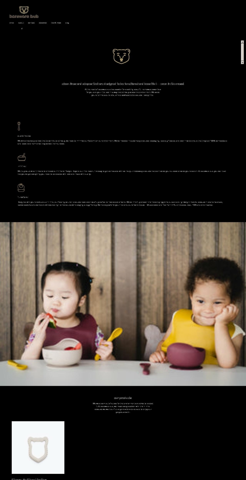 barewarebub.com shopify website screenshot