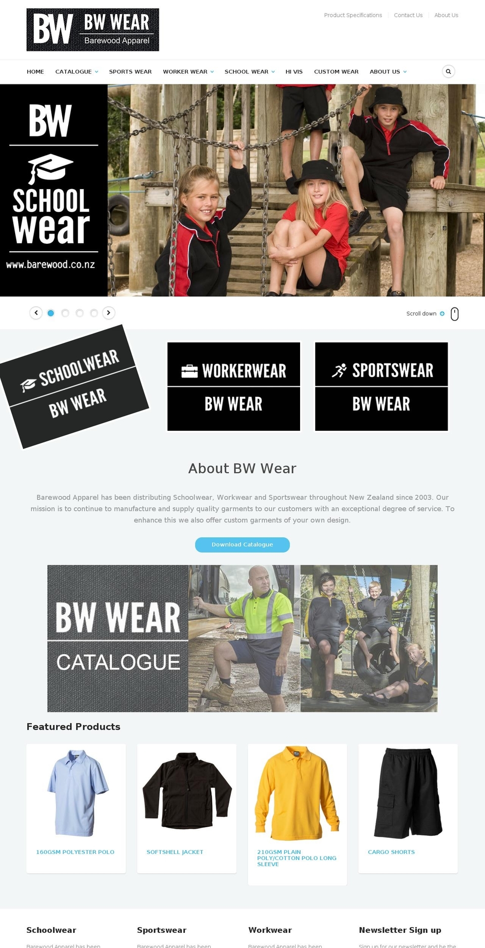 barewood.co.nz shopify website screenshot