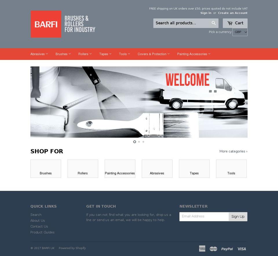 barfi-uk.com shopify website screenshot