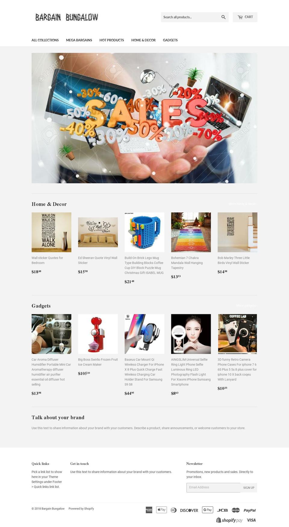 bargain-bungalow.com — Shopify storefront screenshot