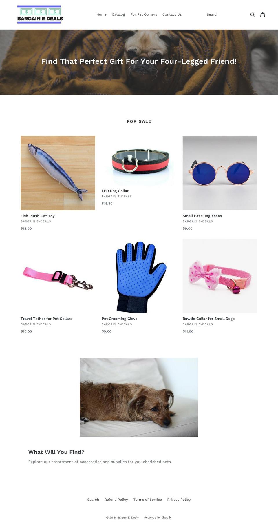 bargainedeals.com shopify website screenshot