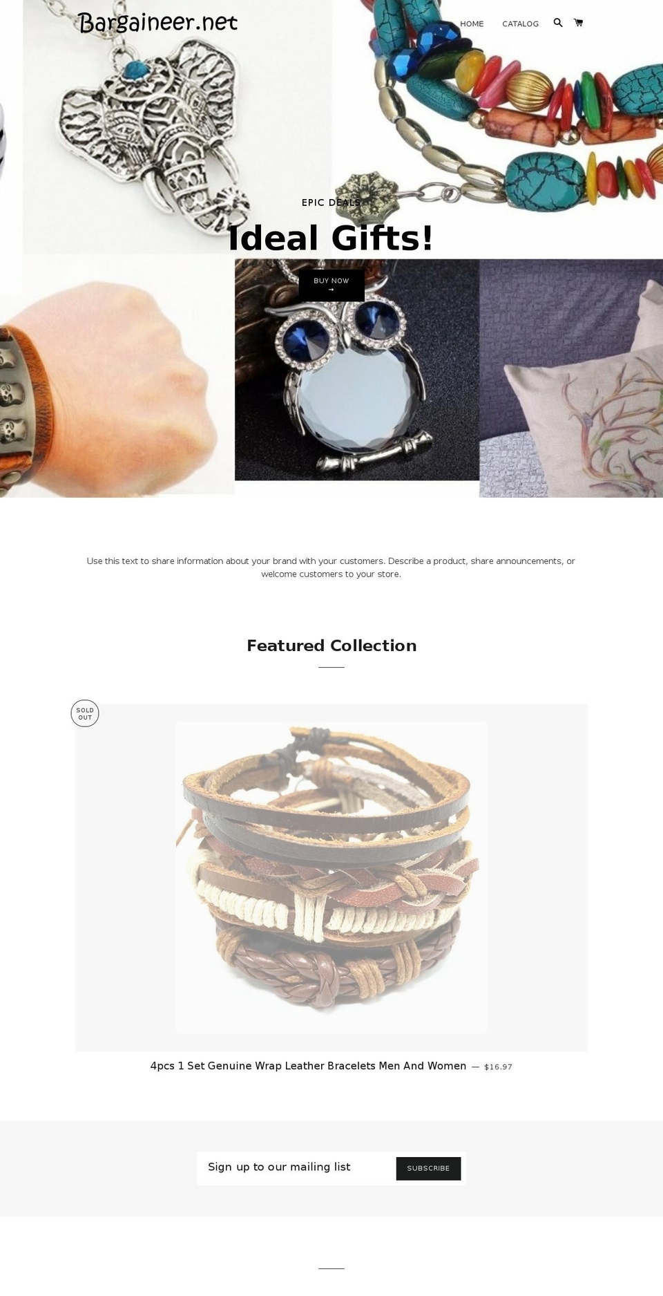 bargaineer.net shopify website screenshot