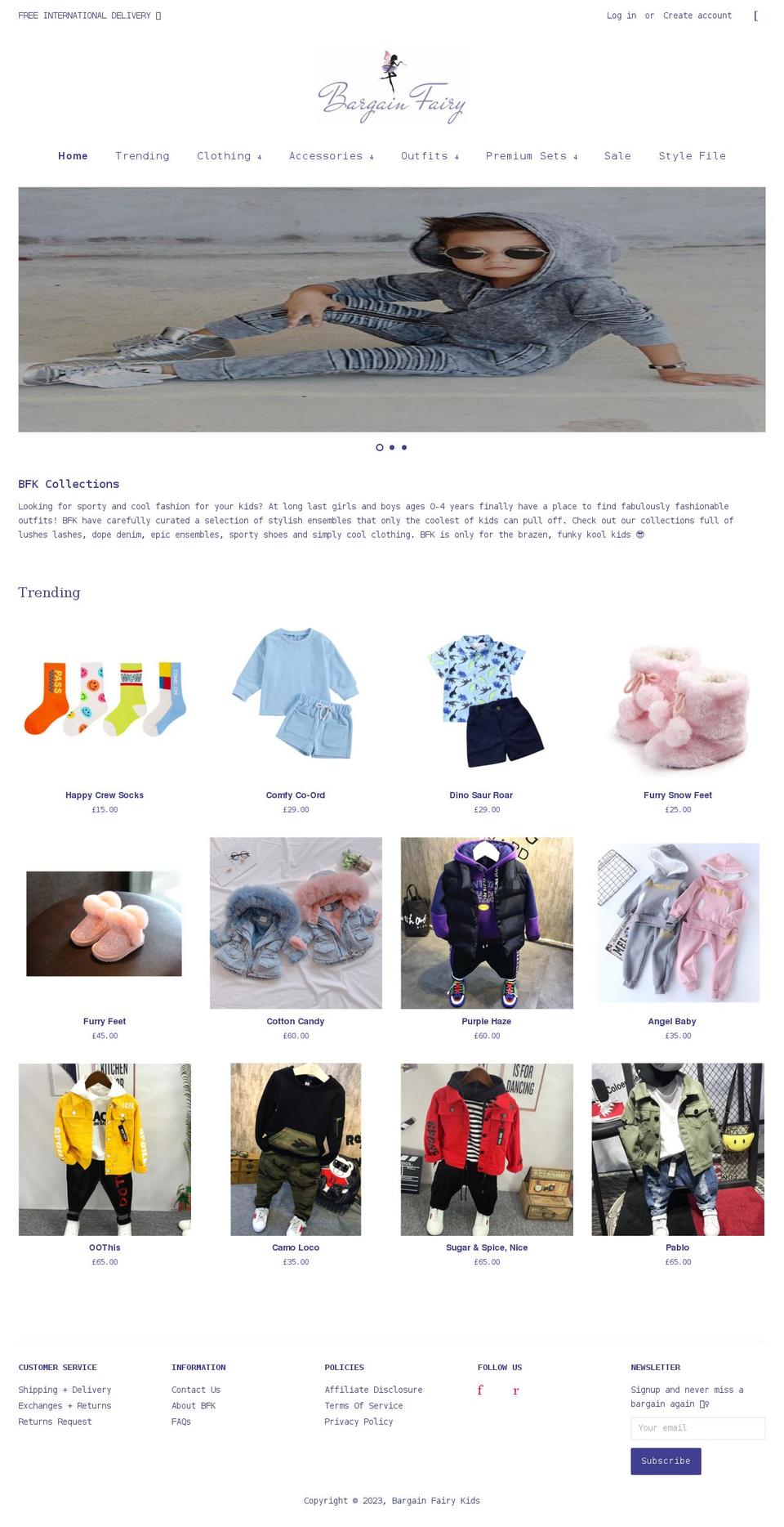 bargainfairy.co.uk shopify website screenshot