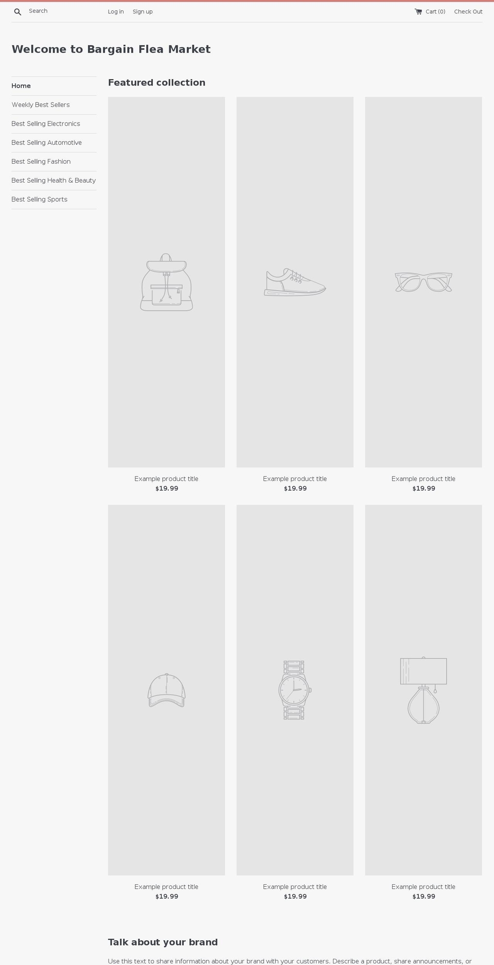 bargainfleamarket.com — Shopify storefront screenshot