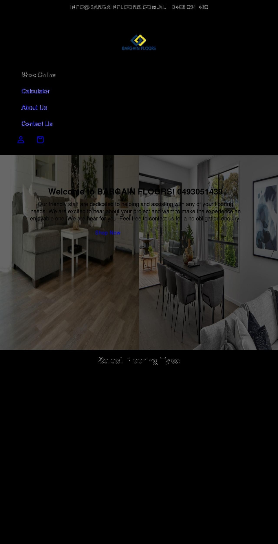 bargainfloors.com.au shopify website screenshot
