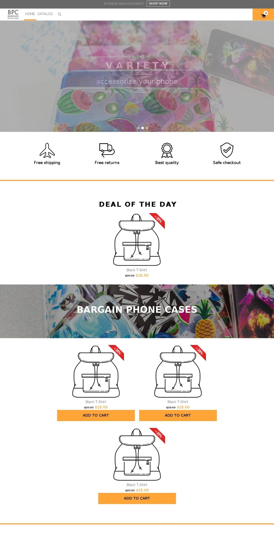 konversion-theme Shopify theme site example bargainphonecases.com