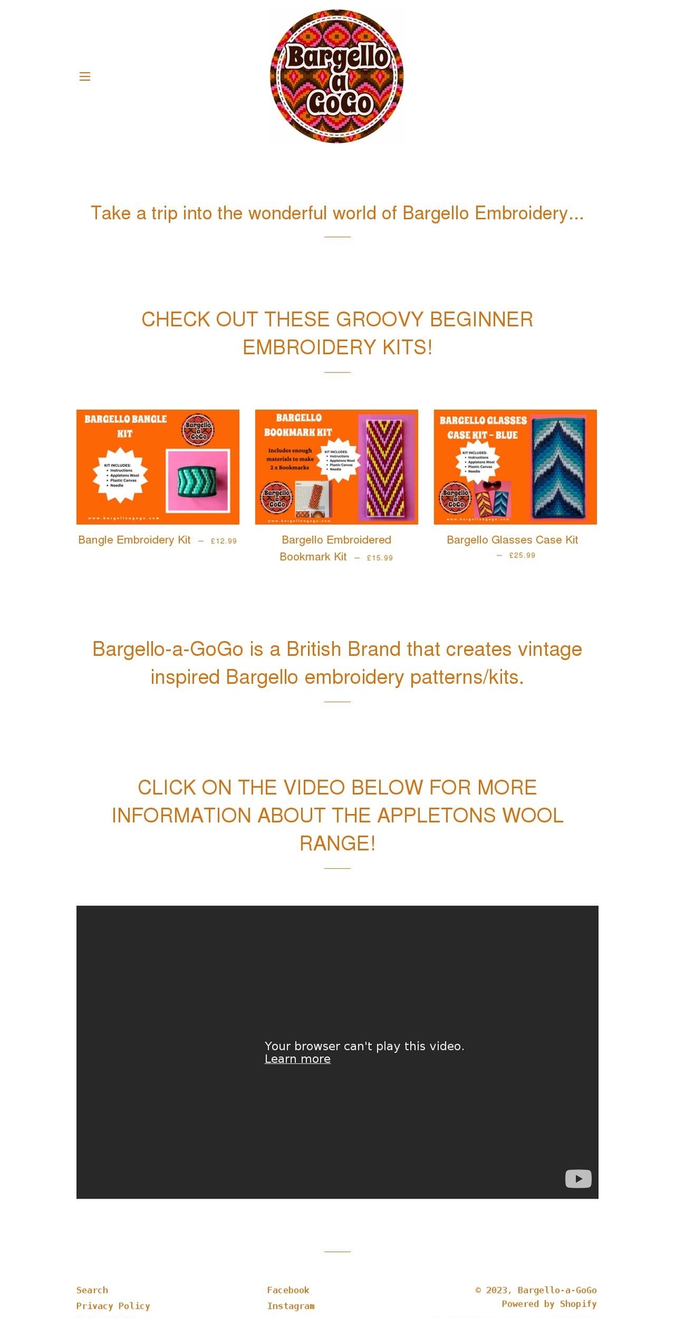 bargelloagogo.com shopify website screenshot
