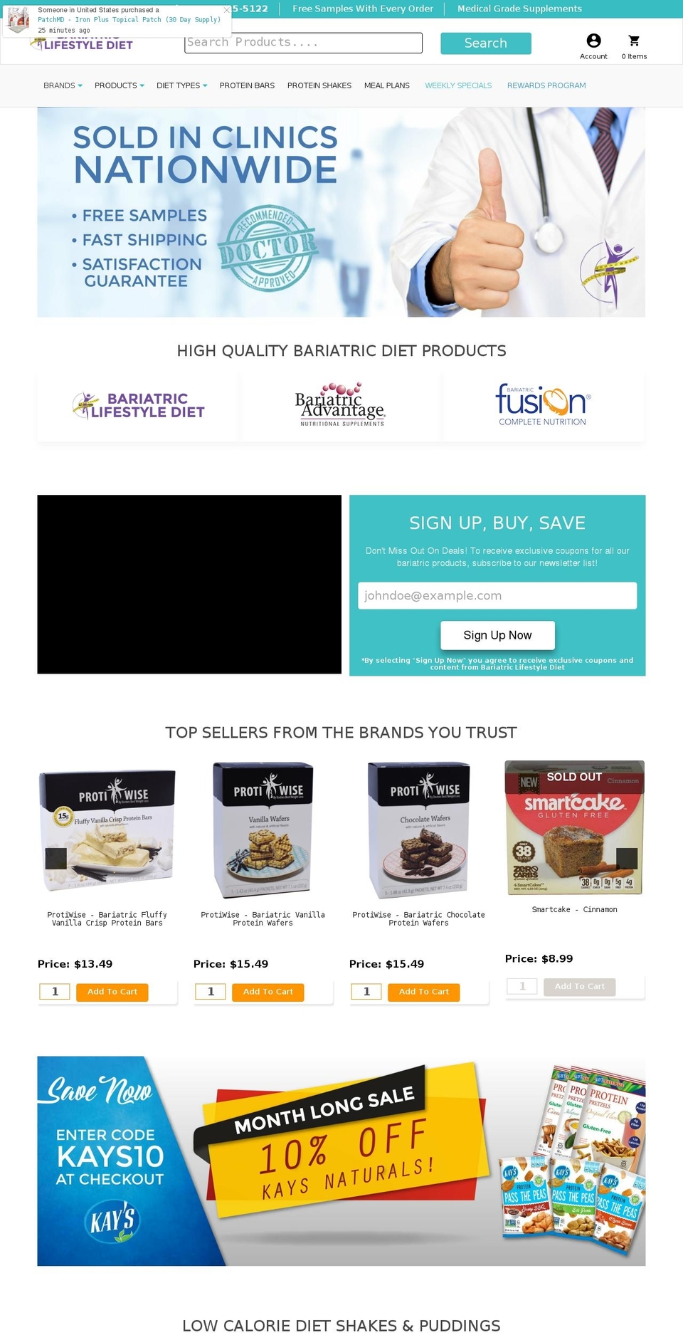 03\/12\/18 Live - Static Banner Shopify theme site example bariatricdietsupplements.com