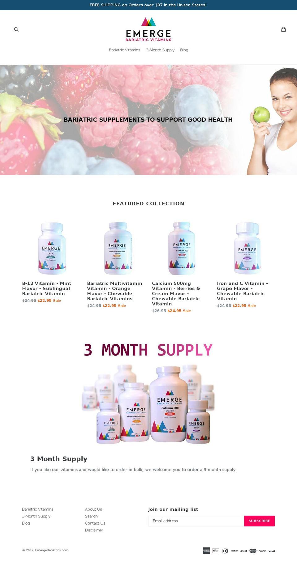 bariatricsurgeryvitamins.com shopify website screenshot