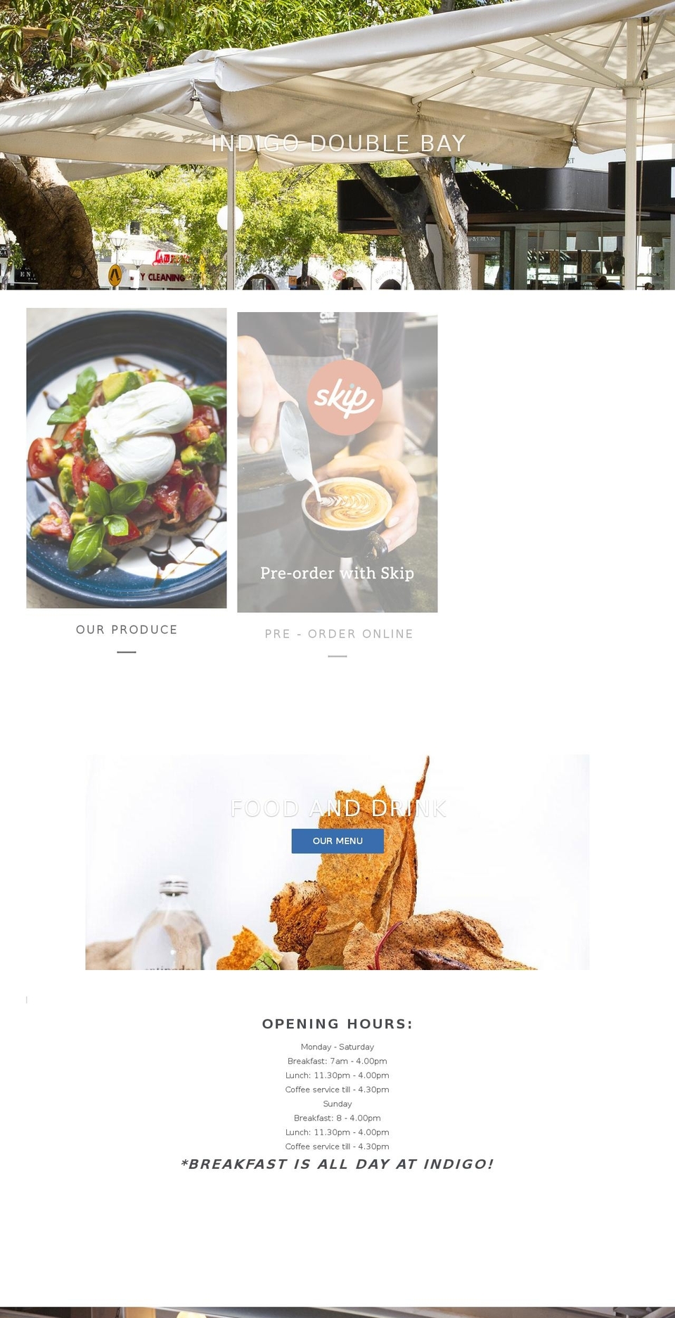 barindigo.com.au shopify website screenshot