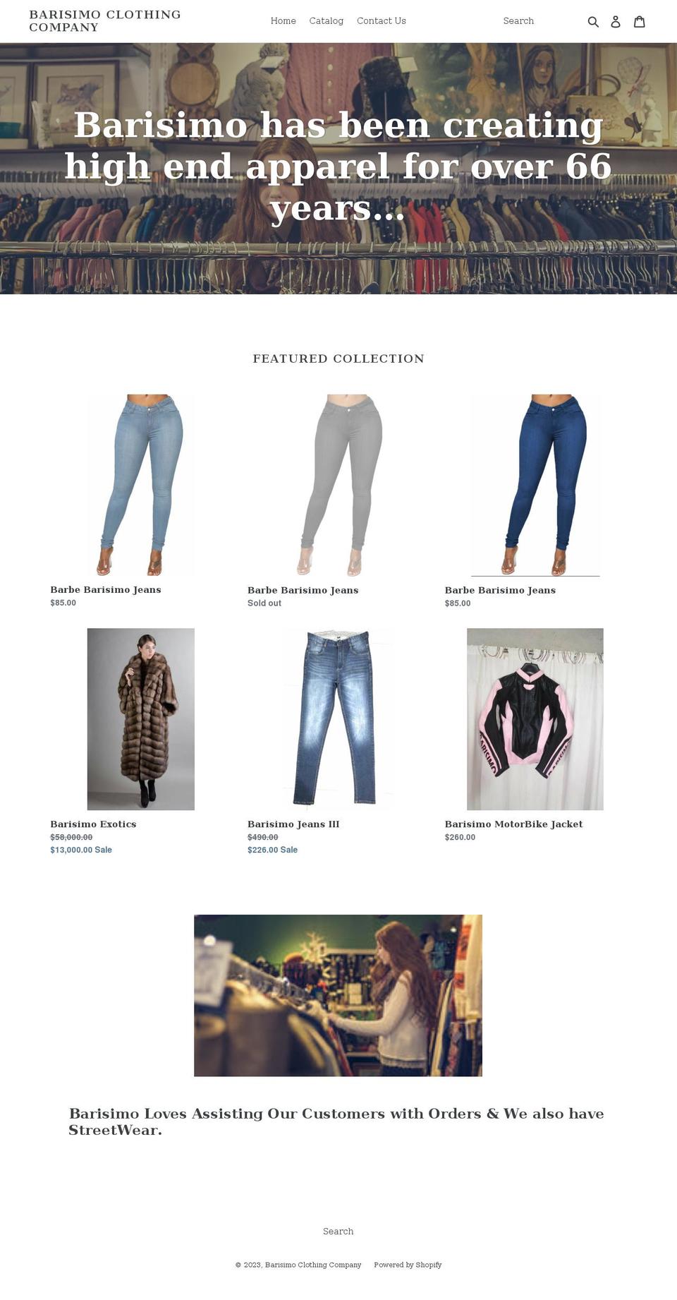 barisimo.com shopify website screenshot