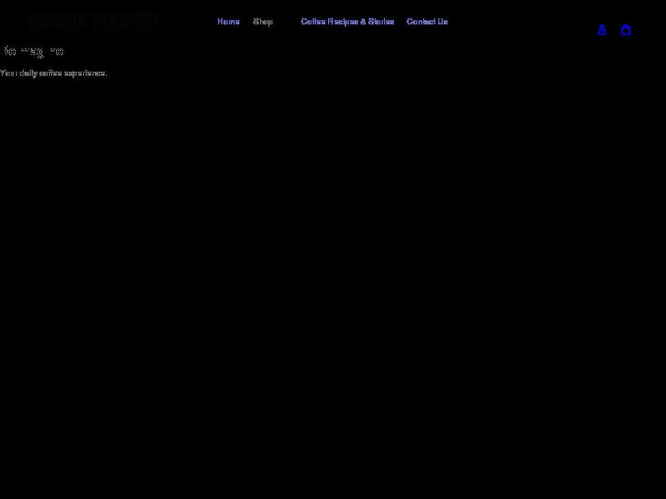 baristacounter.com shopify website screenshot