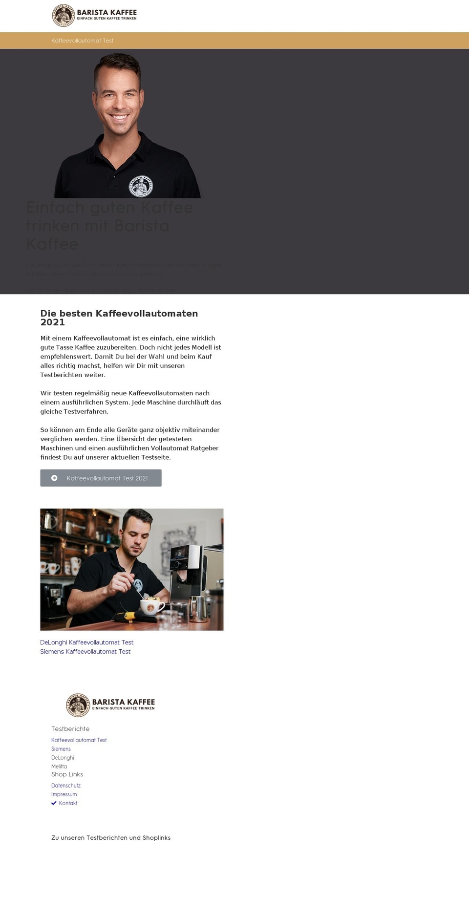 baristakaffee.com — Shopify storefront screenshot