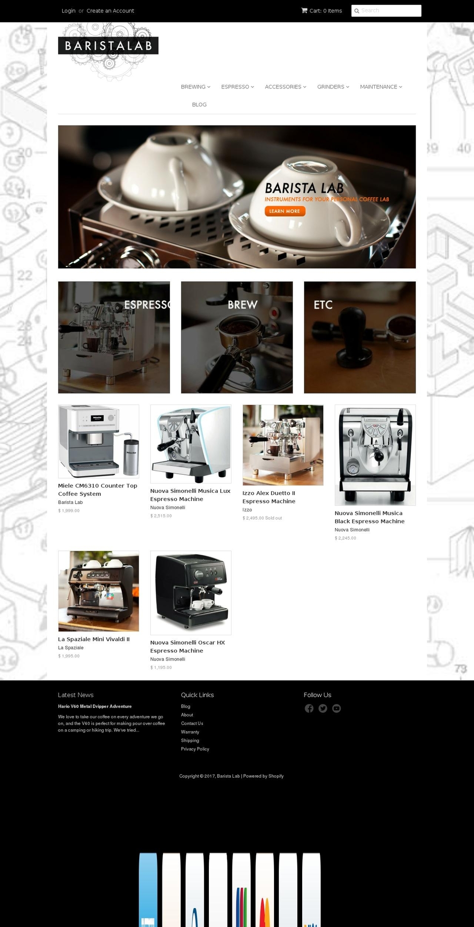 Vesoz-v-- Shopify theme site example baristalab.com