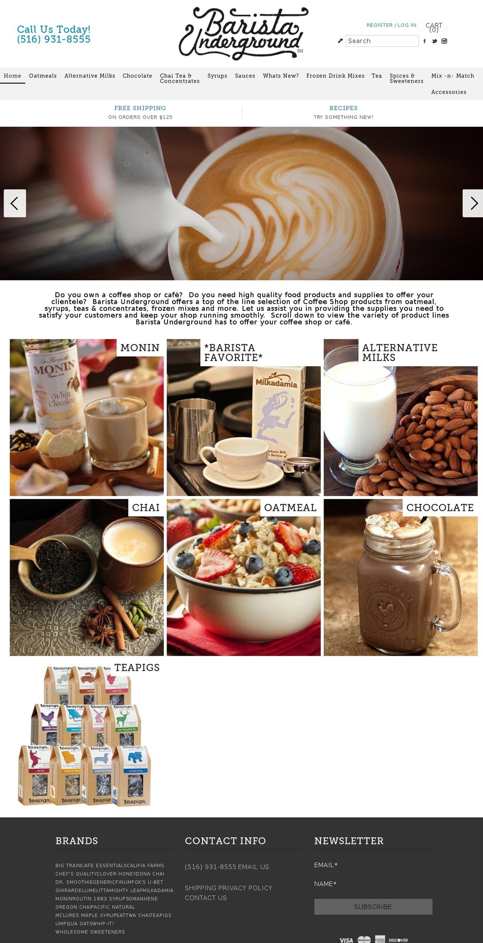 baristaunderground.com shopify website screenshot