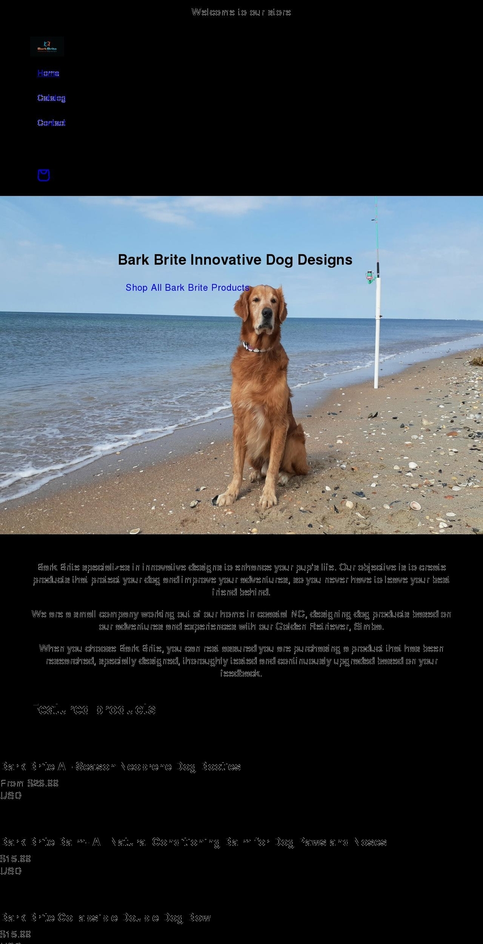 bark-brite.com shopify website screenshot
