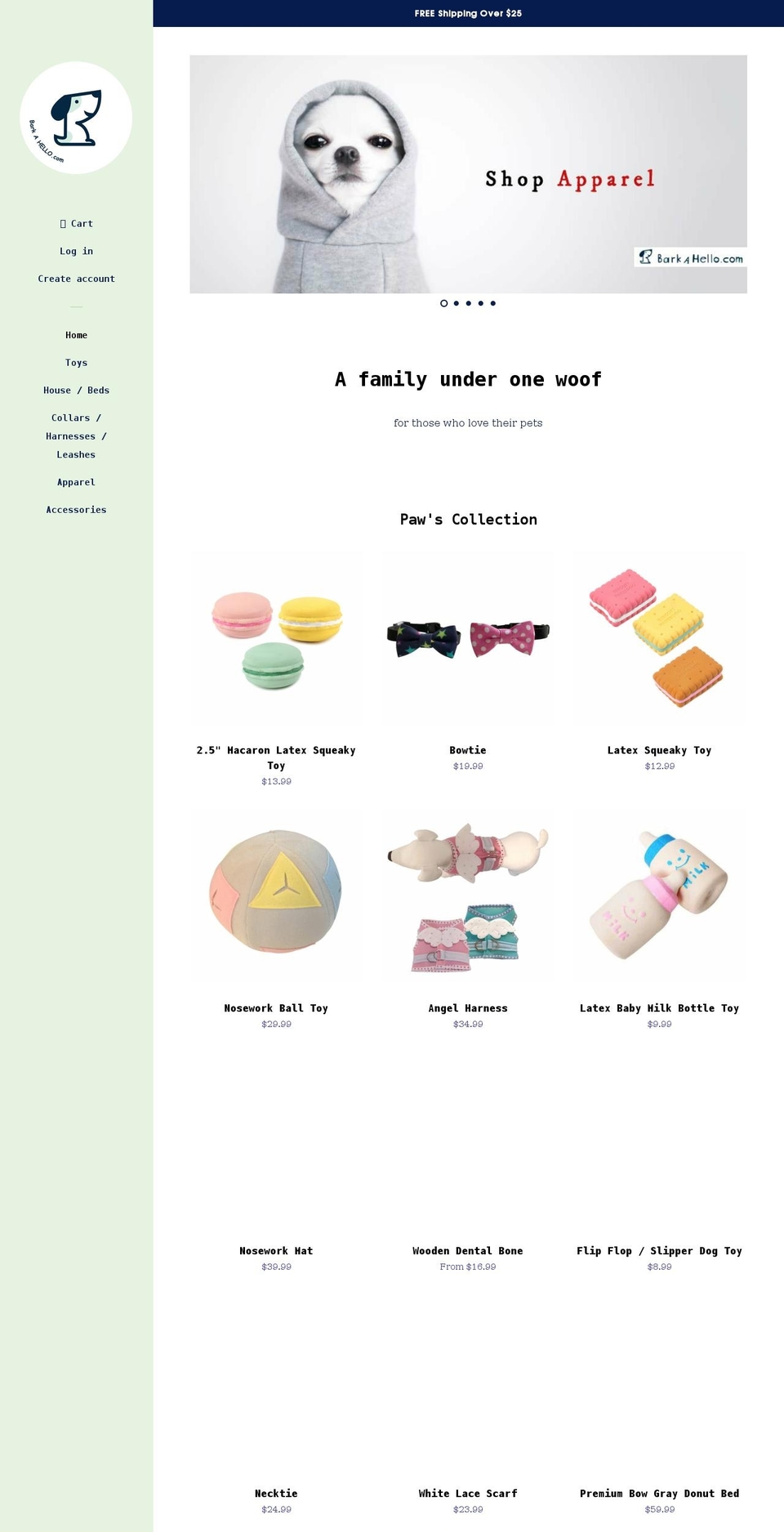 barkahello.com — Shopify storefront screenshot