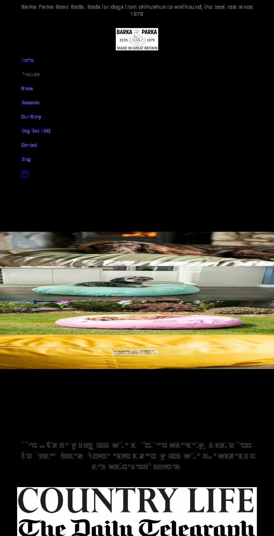 barkaparka.com shopify website screenshot