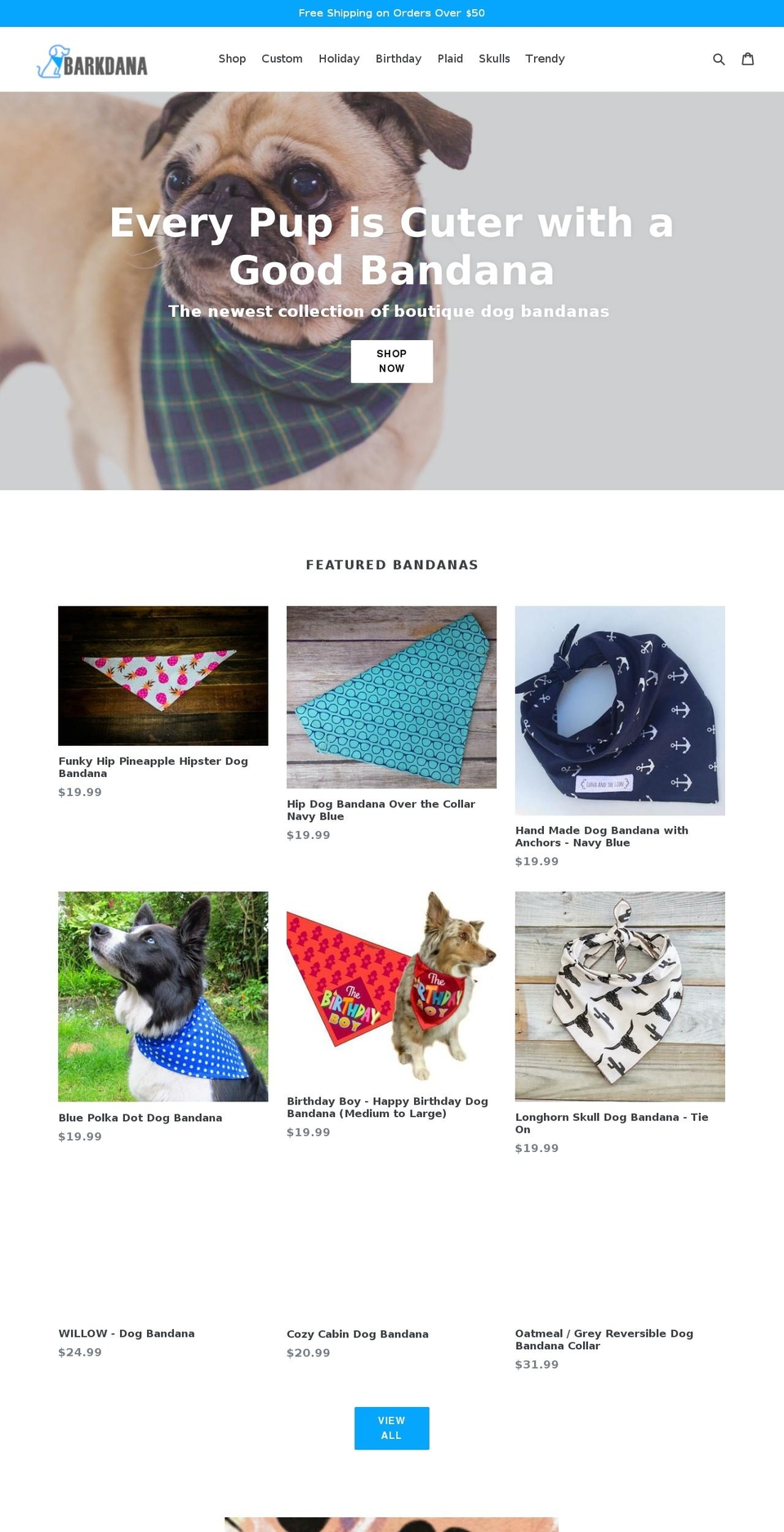 barkdana.com — Shopify storefront screenshot
